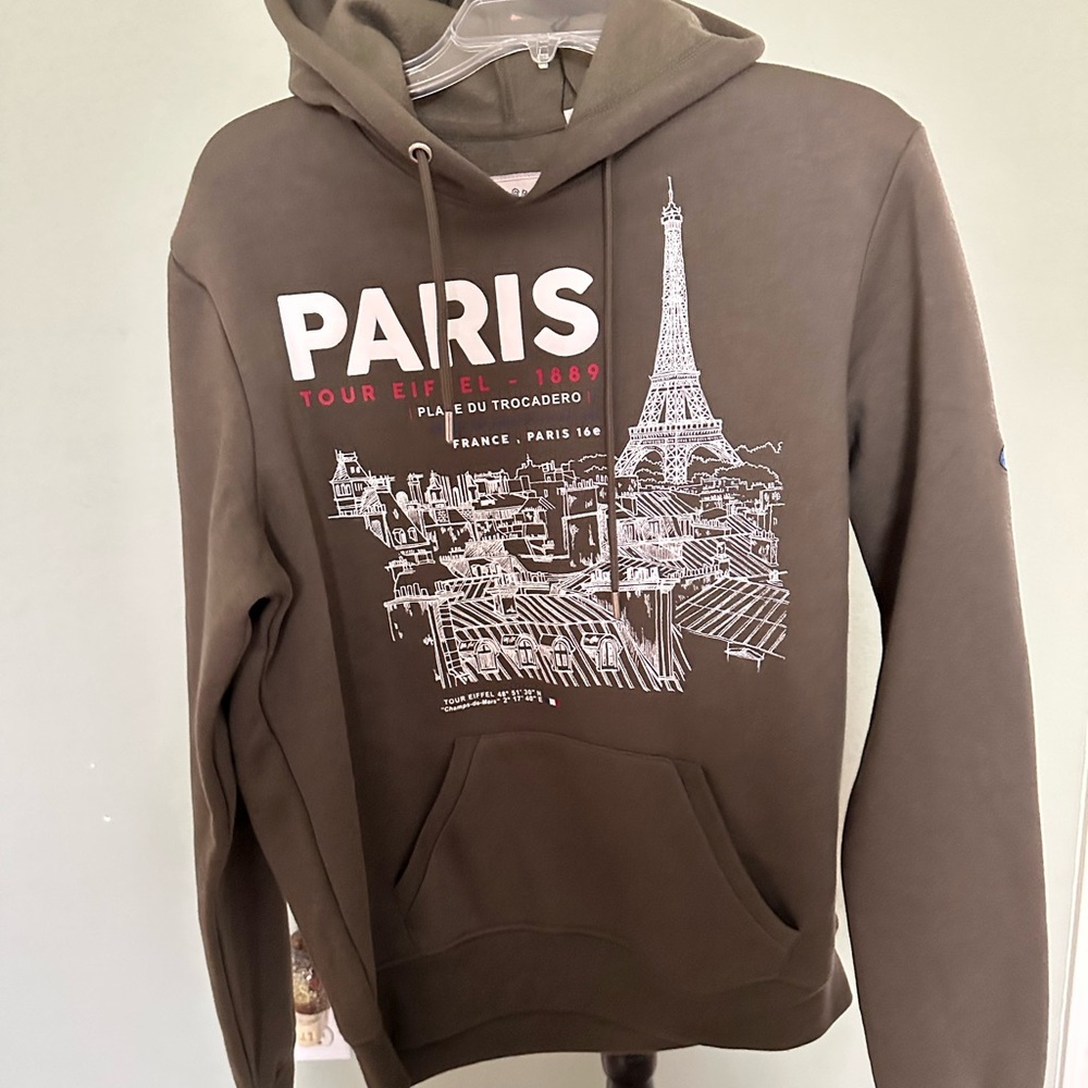 Glam‎ Olive Paris Graphic Hoodie. Unisex. Size Medium. New with tag. - Picture 7 of 14